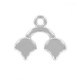 Cymbal ™ DQ metal ending Kastro II for Ginko beads - Antique silver